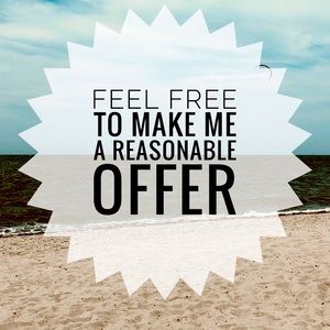 Reasonable offers considered